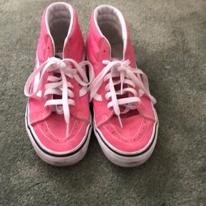 Pink low top vans